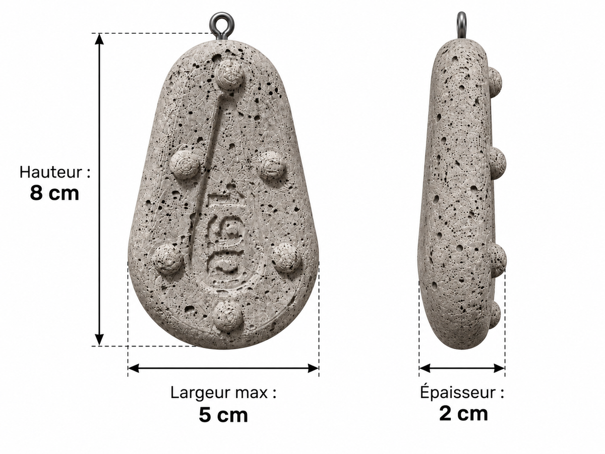 Plomb Grippa 190 g · dimensions